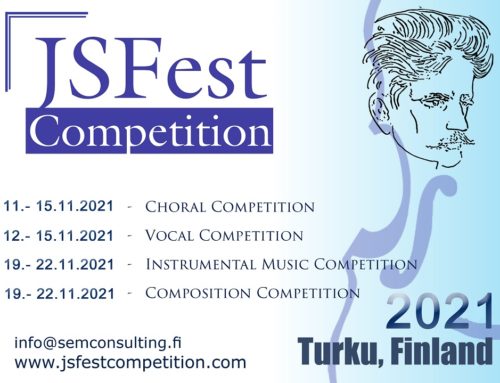 VIII INTERNATIONAL JSFest INSTRUMENTAL MUSIC COMPETITION (19.11.2021-22.11.2021) in Turku Finland